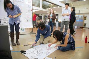 Photo Stanford d.school, posted in http://chronicle.com/article/Is-Design-Thinking-the-New/228779/ (3/26/2015)